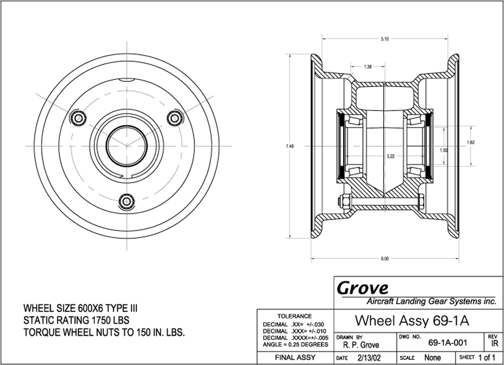 69-1A Nose Wheel