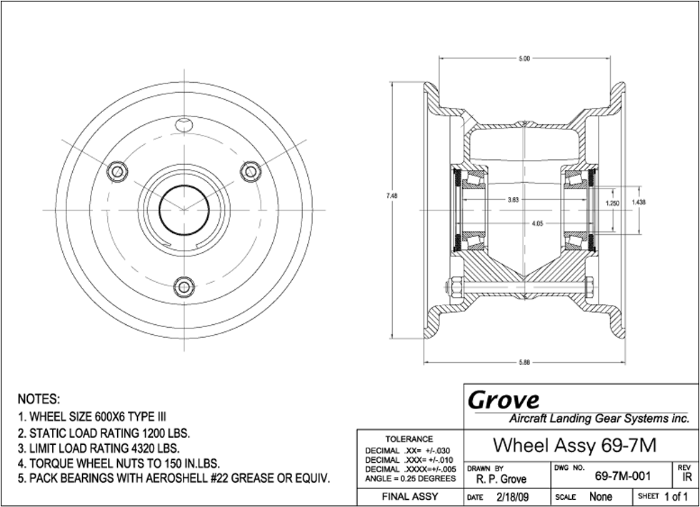 69-7M Nose Wheel