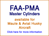 aircraft PMA brake master cylinders