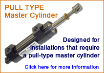 pull type aircraft master cylinder